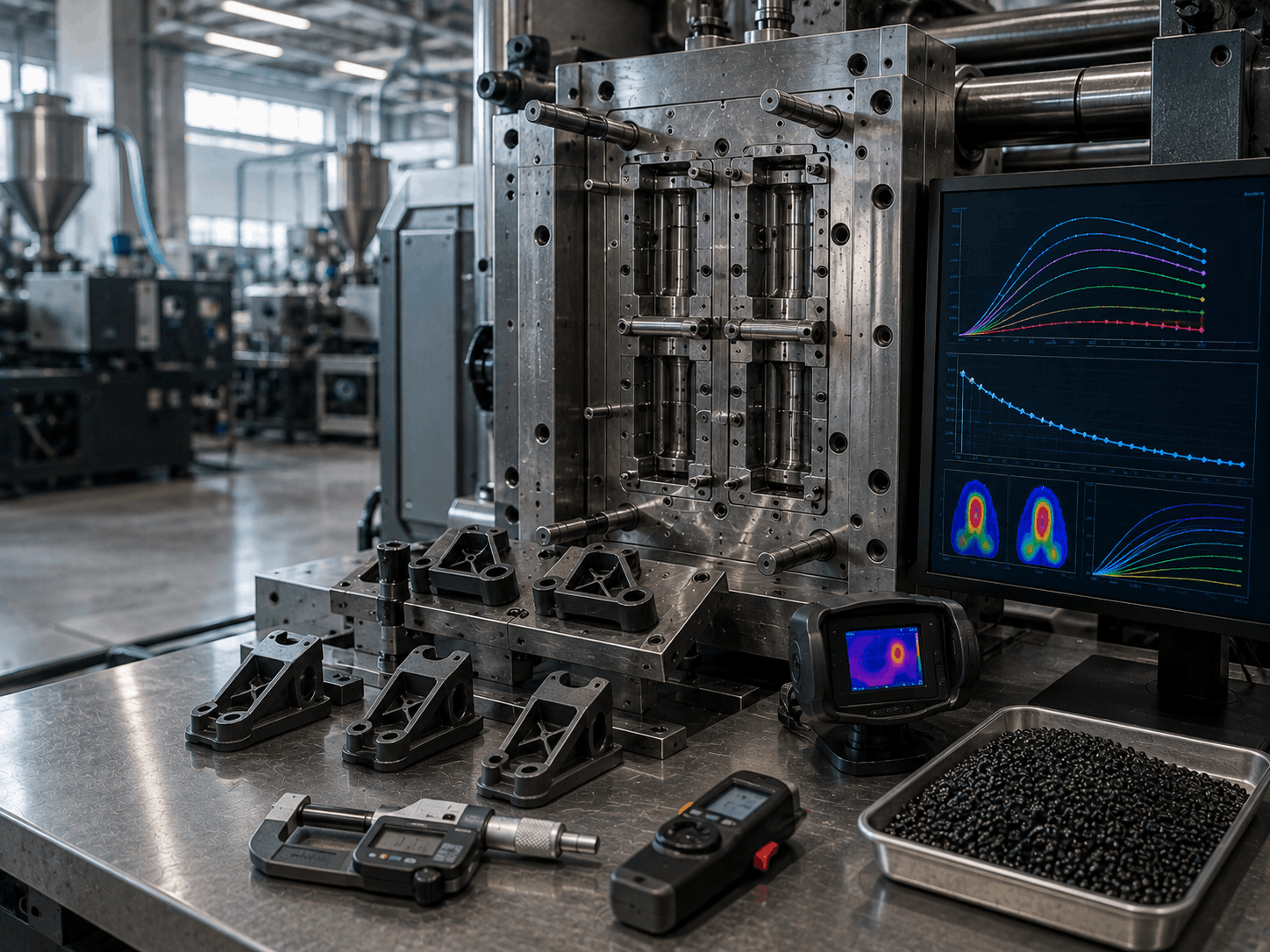 Tooling parameters mapping for injection molding and extrusion